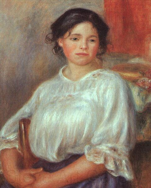 Pierre Renoir Young Girl Seated